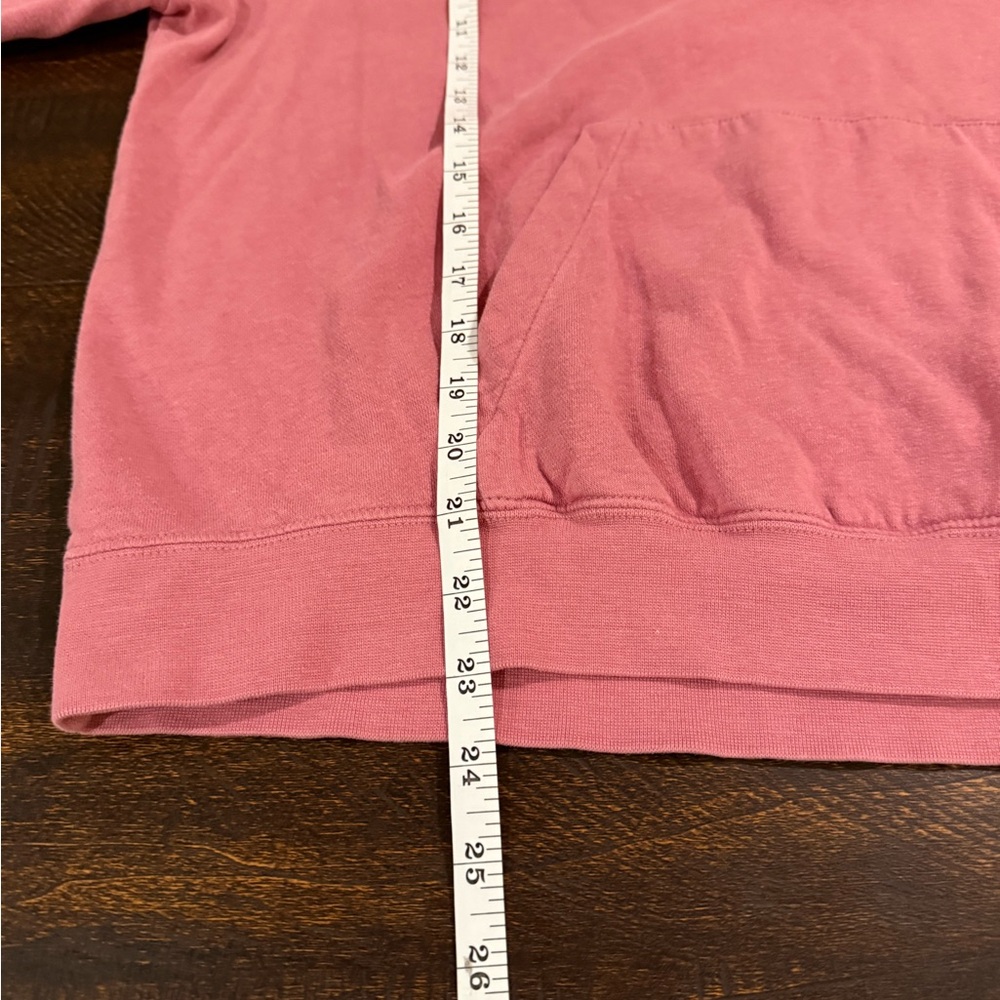 Nike Funnel Neck Fleece Hoodie Dusty Pink Kangaroo Pocket Size M - Picture 6 of 9